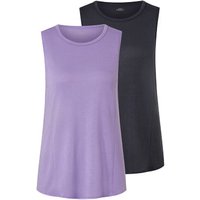 2 Sport-Tops, flieder und anthrazit 2 Sport-Tops, flieder und anthrazit von Tchibo