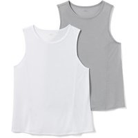 2 Sport-Tops, grau und weiß 2 Sport-Tops, grau und weiß von Tchibo