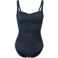 Figurformender Badeanzug, blau mit Alloverprint Figurformender Badeanzug, blau mit Alloverprint von Tchibo