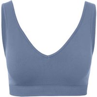 Seamless-Sport-Bustier, blau Seamless-Sport-Bustier, blau von Tchibo