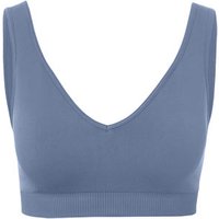 Seamless-Sport-Bustier, blau von Tchibo