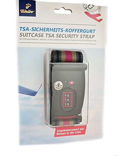 TCM Tchibo TSA Sicherheits Koffergurt Schloss Kofferschloss von Tchibo