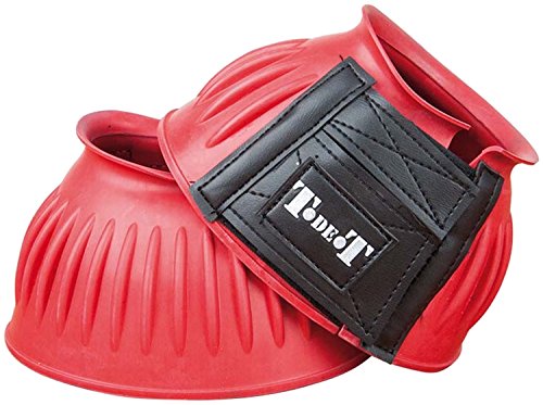 TdeT Hufglocke für Pferde, mit Klettverschluss, aus Gummi, rot, XL TdeT Hufglocke für Pferde, mit Klettverschluss, aus Gummi, rot, XL von TdeT