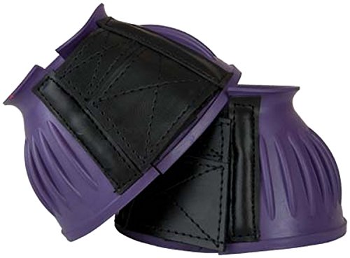 TdeT Hufglocke für Pferde, mit Klettverschluss, aus Gummi, violett, XL von TdeT