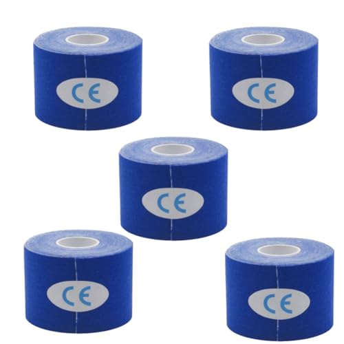 Tdyatocept Blau 5Stück 5cmx5cm Elastische Bandage, Pflaster, Muskelpflaster von Tdyatocept