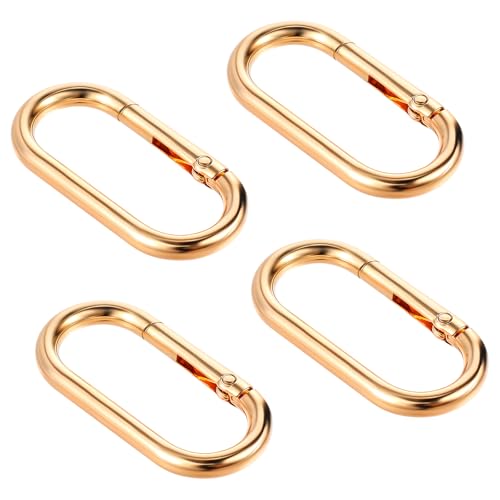 4 Stück Oval Spring Karabinerhaken Gold, Oval Spring Buckle Clip Karabinerhaken Klein Karabiner Geldbörsen, Karabinerhaken Schlüsselanhänger für Geldbörsen Angeln Kette Reisen Wandern 4 Stück Oval Spring Karabinerhaken Gold, Oval Spring Buckle Clip Karabinerhaken Klein Karabiner Geldbörsen, Karabinerhaken Schlüsselanhänger für Geldbörsen Angeln Kette Reisen Wandern von Teaaha