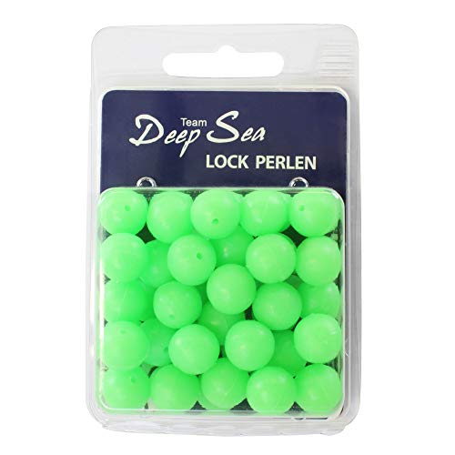 Team Deep Sea Lock Perlen Fluo (selbstleuchtend) 50 Stück 12mm von Team Deep Sea