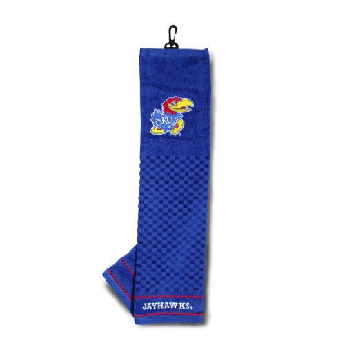 NCAA gesticktes Golf Handtuch, Kansas Jayhawks NCAA gesticktes Golf Handtuch, Kansas Jayhawks von Team Golf