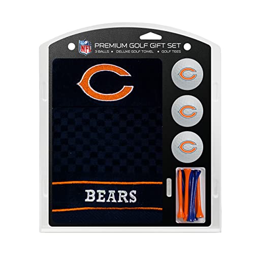 Team Golf NFL Chicago Bears Geschenkset: Besticktes Golf-Handtuch, 3 Golfbälle und 14 Golf-Tees, 6,5 cm Regulation, dreifach gefaltetes Handtuch 40,6 x 55,9 cm, 100% Baumwolle Team Golf NFL Chicago Bears Geschenkset: Besticktes Golf-Handtuch, 3 Golfbälle und 14 Golf-Tees, 6,5 cm Regulation, dreifach gefaltetes Handtuch 40,6 x 55,9 cm, 100% Baumwolle von Team Golf