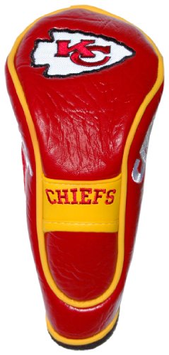 Team Golf NFL Kansas City Chiefs Hybrid Head Cover Hybrid Golf Club Headcover, Hook-and-Loop Closure, Velour Lined for Extra Club Protection von Team Golf