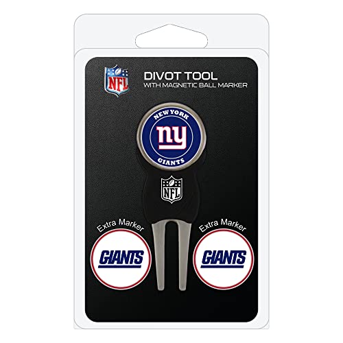 Team Golf NFL New York Giants Pitchgabel-Set mit 3 Golfball-Markern, Pitchgabel mit 3 Golfball-Markern, Markierungen sind abnehmbar, magnetisch, doppelseitig, emailliert Team Golf NFL New York Giants Pitchgabel-Set mit 3 Golfball-Markern, Pitchgabel mit 3 Golfball-Markern, Markierungen sind abnehmbar, magnetisch, doppelseitig, emailliert von Team Golf