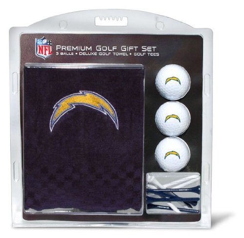 Team Golf NFL San Diego Chargers Geschenkset: Besticktes Golf-Handtuch, 3 Golfbälle und 14 Golf-Tees 2-3/4 Zoll Verordnung, dreifach gefaltetes Handtuch 40,6 x 55,9 cm & 100% Baumwolle Team Golf NFL San Diego Chargers Geschenkset: Besticktes Golf-Handtuch, 3 Golfbälle und 14 Golf-Tees 2-3/4 Zoll Verordnung, dreifach gefaltetes Handtuch 40,6 x 55,9 cm & 100% Baumwolle von Team Golf