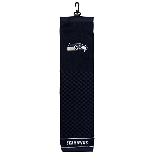 Team Golf NFL Seattle Seahawks Besticktes Golf-Handtuch, Besticktes Golf-Handtuch, Kariertes Scrubber-Design, gesticktes Logo Team Golf NFL Seattle Seahawks Besticktes Golf-Handtuch, Besticktes Golf-Handtuch, Kariertes Scrubber-Design, gesticktes Logo von Team Golf
