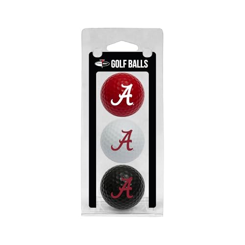 Team Golf Unisex-Erwachsene 20105 Alabama Crimson Tide 3 Golfbälle, Verschiedene Teamfarben, Einheitsgröße Team Golf Unisex-Erwachsene 20105 Alabama Crimson Tide 3 Golfbälle, Verschiedene Teamfarben, Einheitsgröße von Team Golf