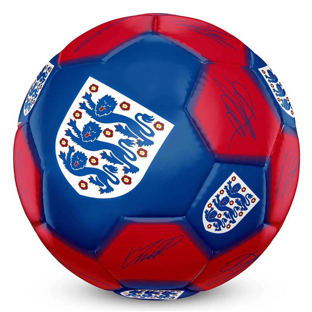 Team Merchandise 26 Panel England Signature Football Ball Rot 5 von Team Merchandise