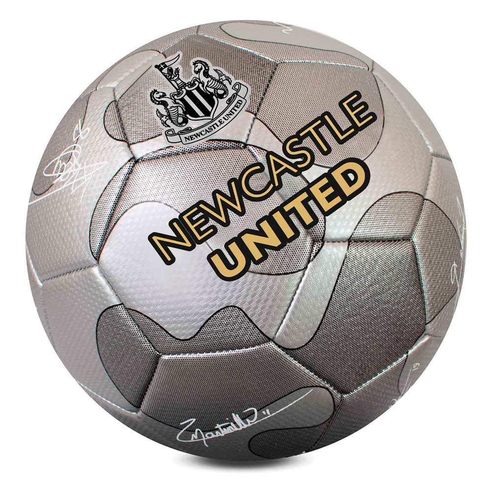 Team Merchandise Newcastle 32 Panel Camo Signature Football Ball Silber 5 von Team Merchandise