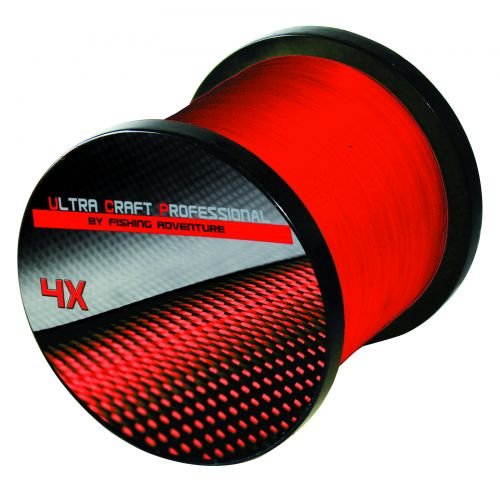 Ultra Craft Professional 4X PE Line Red - 100 Meter - 0,29mm / 32,8 kg von Team Norway