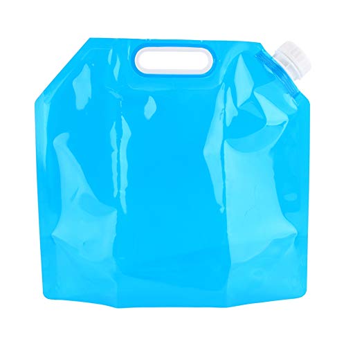 TeamSky 5L Faltbarer Notfall-Wasserspeicher, tragbar, blau, SR Camping, Grillen, Camping, Wassertasche von TeamSky