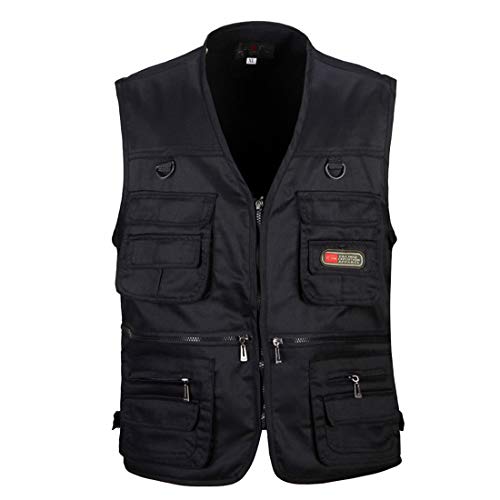 TeamWorld Herren Weste Outdoor Gilets, Herren Outdoor Superleicht Weste Multi-Tasche Jagd Angeln Camping Fotografie Ärmellos Oberteile Jacke TeamWorld Herren Weste Outdoor Gilets, Herren Outdoor Superleicht Weste Multi-Tasche Jagd Angeln Camping Fotografie Ärmellos Oberteile Jacke von TeamWorld