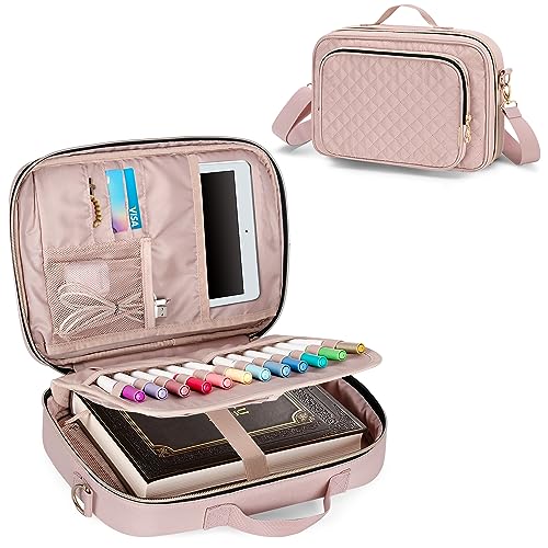 Teamoy Bibelhülle, Bibel Tragetasche mit Griff und abnehmbarem Schultergurt, multifunktionale stilvolle große Bibeltasche mit Reißverschluss, Rosa Teamoy Bibelhülle, Bibel Tragetasche mit Griff und abnehmbarem Schultergurt, multifunktionale stilvolle große Bibeltasche mit Reißverschluss, Rosa von Teamoy