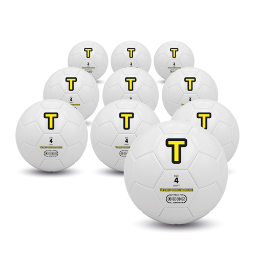 10er Set - Fußball Trainingsball, Leichtball (Gr. 4) von Teamsportbedarf.de