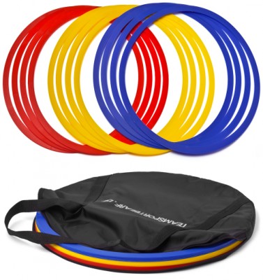 12er Set - Koordinationsringe inkl. Tasche von Teamsportbedarf.de