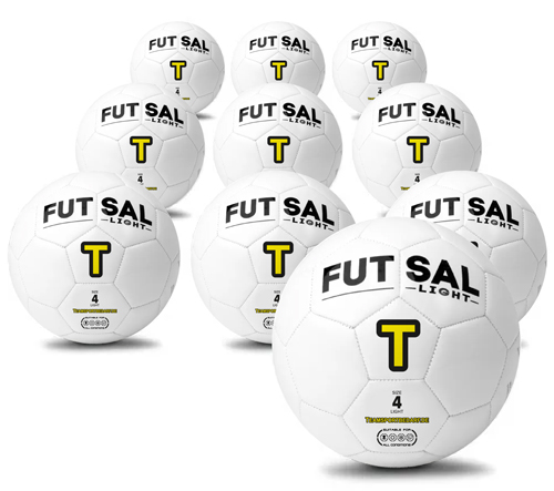 Futsal Light - 10er Set hochwertige Spezialbälle (Größe 4) von Teamsportbedarf.de