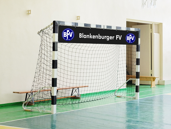 Goal-Downsizer (Torverkleinerer) für Handballtor 3 x 2 m - mit Wunschaufdruck von Teamsportbedarf.de