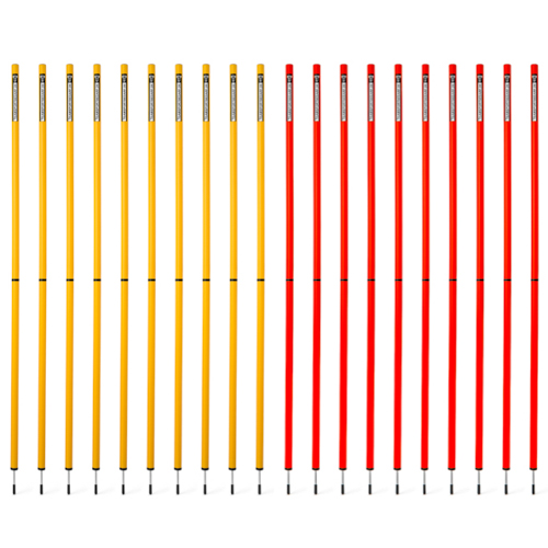 Slalomstange 170 cm (Ø 32 mm) 2-teilig - 10er Set von Teamsportbedarf.de