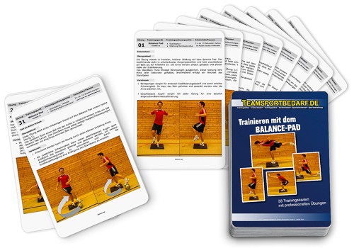 Trainingskarten - "Balance-Pad" (33 Workouts) von Teamsportbedarf.de