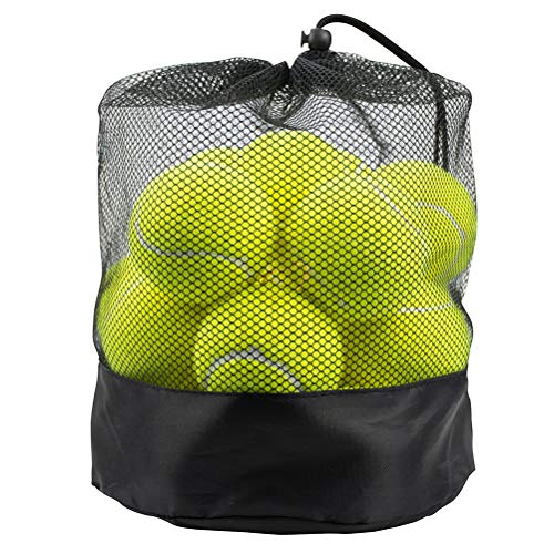 Tebery 20 Stück Tennisbälle mit Mesh-Tragetasche, Tennis Training Übungsbälle Hundespielzeug Spielbälle, Grün von Tebery