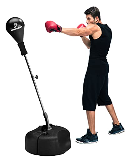 Boxsack mit Ständer, Boxsack für Erwachsene und Jugendliche - höhenverstellbar - Speed Bag - ideal für MMA-Training, Boxen Ausrüstung, Workout-Ausrüstung, Stressabbau & Fitness Boxsack mit Ständer, Boxsack für Erwachsene und Jugendliche - höhenverstellbar - Speed Bag - ideal für MMA-Training, Boxen Ausrüstung, Workout-Ausrüstung, Stressabbau & Fitness von Tech Tools