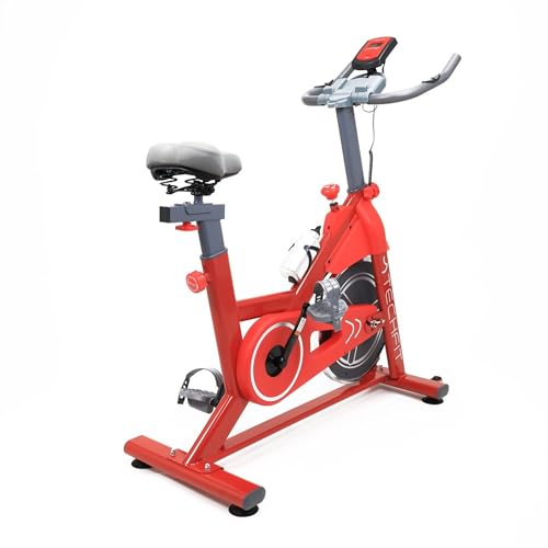 TechFit Fitnessbike Heimtrainer, 8kg Schwungmasse, 99 Widerstandsstufen, verstellbarer Sitz/Lenker, Puls-Sensoren, Tablet-Halter, bis 120kg, ergonomische Pedale, für Anfänger & Fortgeschrittene TechFit Fitnessbike Heimtrainer, 8kg Schwungmasse, 99 Widerstandsstufen, verstellbarer Sitz/Lenker, Puls-Sensoren, Tablet-Halter, bis 120kg, ergonomische Pedale, für Anfänger & Fortgeschrittene von TechFit