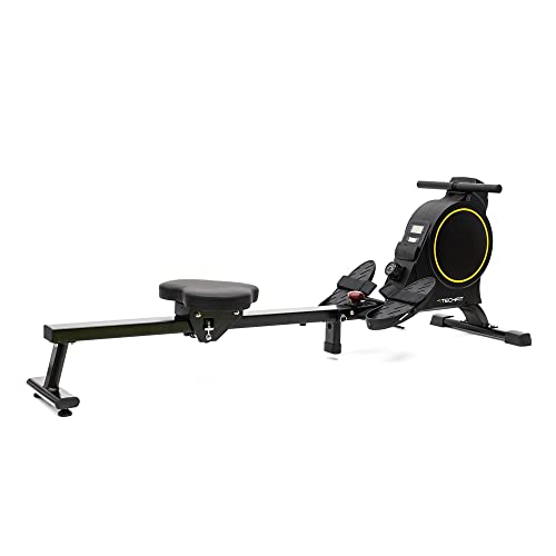 TechFit RW600 Rudergerät für Haus, magnetisches Bremssystem, geräuscharm, wartungsfrei, ca. 3,5 kg, Trainingscomputer von TechFit