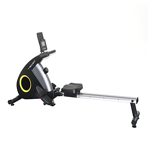 TechFit Rudergerät für zu Hause, magnetisches Bremssystem, geräuscharm, wartungsfrei, Schwungmasse: ca. 4 kg, Trainingscomputer, max. Benutzergewicht 110 kg, 196 x 60 x 70 cm von TechFit