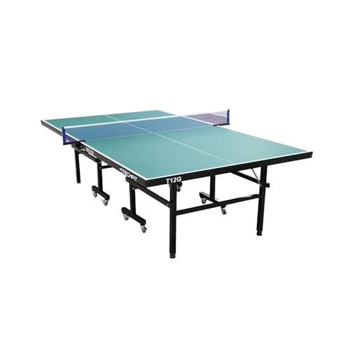 TechFit Tischtennisplatte Klappbar für Innen, 274x152,5x76 cm, 3tecMDF Premium Blat, Faltbar mit SMS System, Metallrahmen Schwarz, Stabil, Rollbar, Unilateral Neigungsfunktion TechFit Tischtennisplatte Klappbar für Innen, 274x152,5x76 cm, 3tecMDF Premium Blat, Faltbar mit SMS System, Metallrahmen Schwarz, Stabil, Rollbar, Unilateral Neigungsfunktion von TechFit