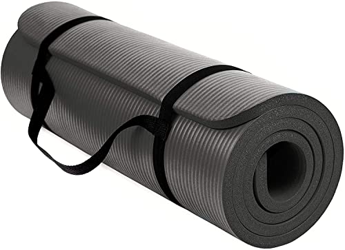 TechFit Yogamatte Rutschfest für das Fitnessstudio zu Hause - Pilates Matte für das Heimtraining, Yoga Matte Dicker für Frauen,Fitnessmatten,Campingmatte, Perfekt für Aerobic, Streckung 180X60, 10 mm von TechFit