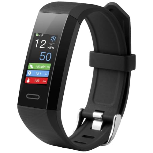 Technaxx Fitnesstracker TX-HR7 mit Temperaturmessung - Herzfrequenz, Schrittzahl, Strecken, verbrannte Kalorien, Schlafzeit, Wetter, Datum, Uhrzeit, Gesundheit, SMS, Whatsapp, 0,96“ Farbbildschirm Technaxx Fitnesstracker TX-HR7 mit Temperaturmessung - Herzfrequenz, Schrittzahl, Strecken, verbrannte Kalorien, Schlafzeit, Wetter, Datum, Uhrzeit, Gesundheit, SMS, Whatsapp, 0,96“ Farbbildschirm von technaxx