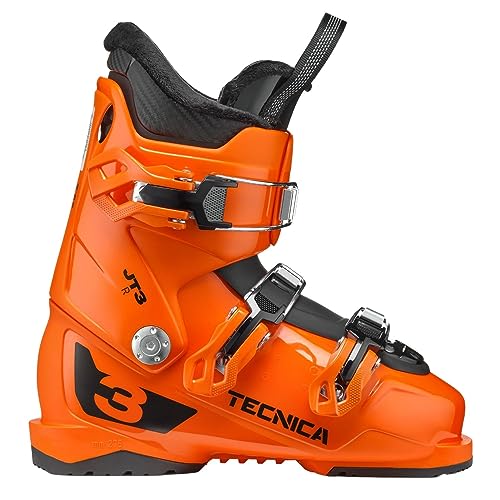 Tecnica Kinder Skischuhe Kinderskischuhe Skistiefel Kinder JTR 3 - MP24.5 EU38 2/3 - Ultra orange - Ski Boots - Flex 60 - Alpinskischuhe Allmountain - für Anfänger von Tecnica