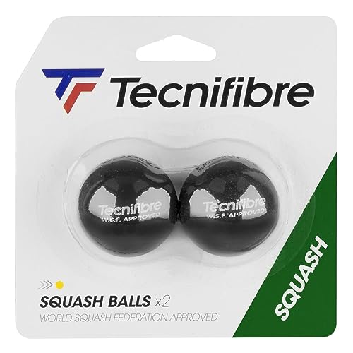 Tecnifibre - 2 Squashbälle Gelber Punkt, TF_Ball_Yellow_2balls, Nicht zutreffend von Tecnifibre