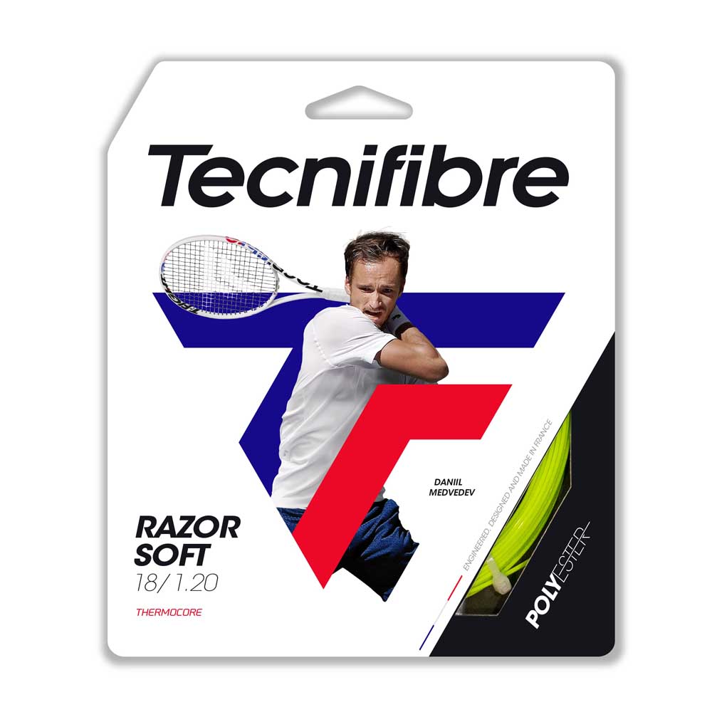 Tecnifibre 200m Razor Soft Tennis Reel String Durchsichtig 1.30 mm von Tecnifibre