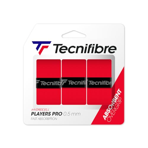 Tecnifibre 3er Pack Players Pro Overgrips In Rot von Tecnifibre