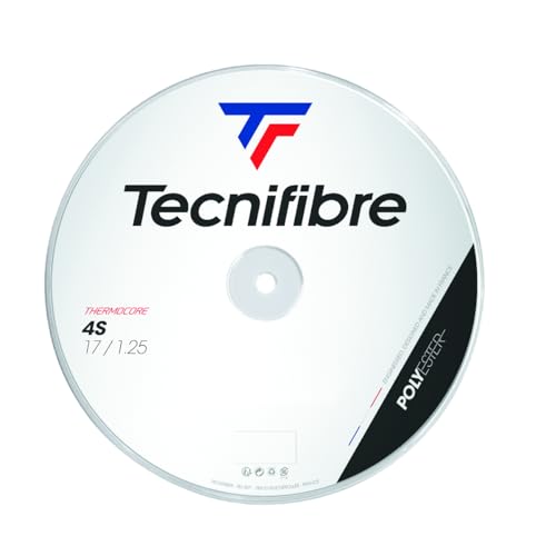 Tecnifibre 4S Tennisseil, 1,30 Spule, 200 m, Unisex, Schwarz von Tecnifibre