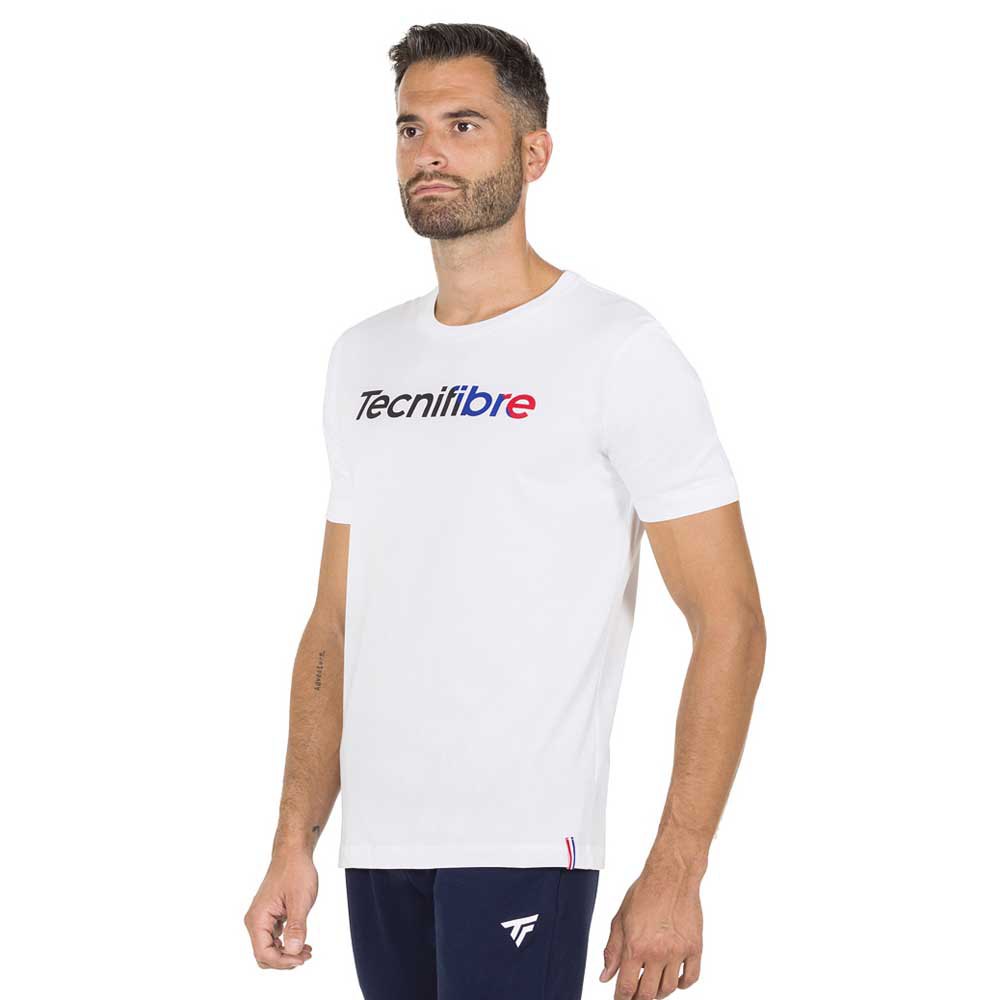 Tecnifibre Club Short Sleeve T-shirt Weiß XS Mann von Tecnifibre