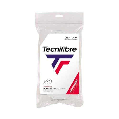 Tecnifibre Players PRO Unisex Erwachsene Tennis Surgrip, Unisex, weiß, Par 30 von Tecnifibre