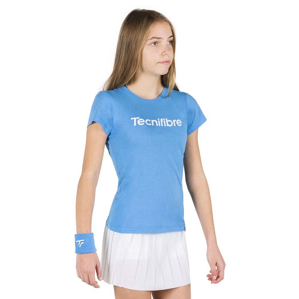 Tecnifibre Team Cotton Short Sleeve T-shirt Blau 12-14 Years Junge von Tecnifibre