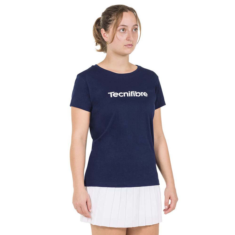 Tecnifibre Team Cotton Short Sleeve T-shirt Blau S Frau von Tecnifibre