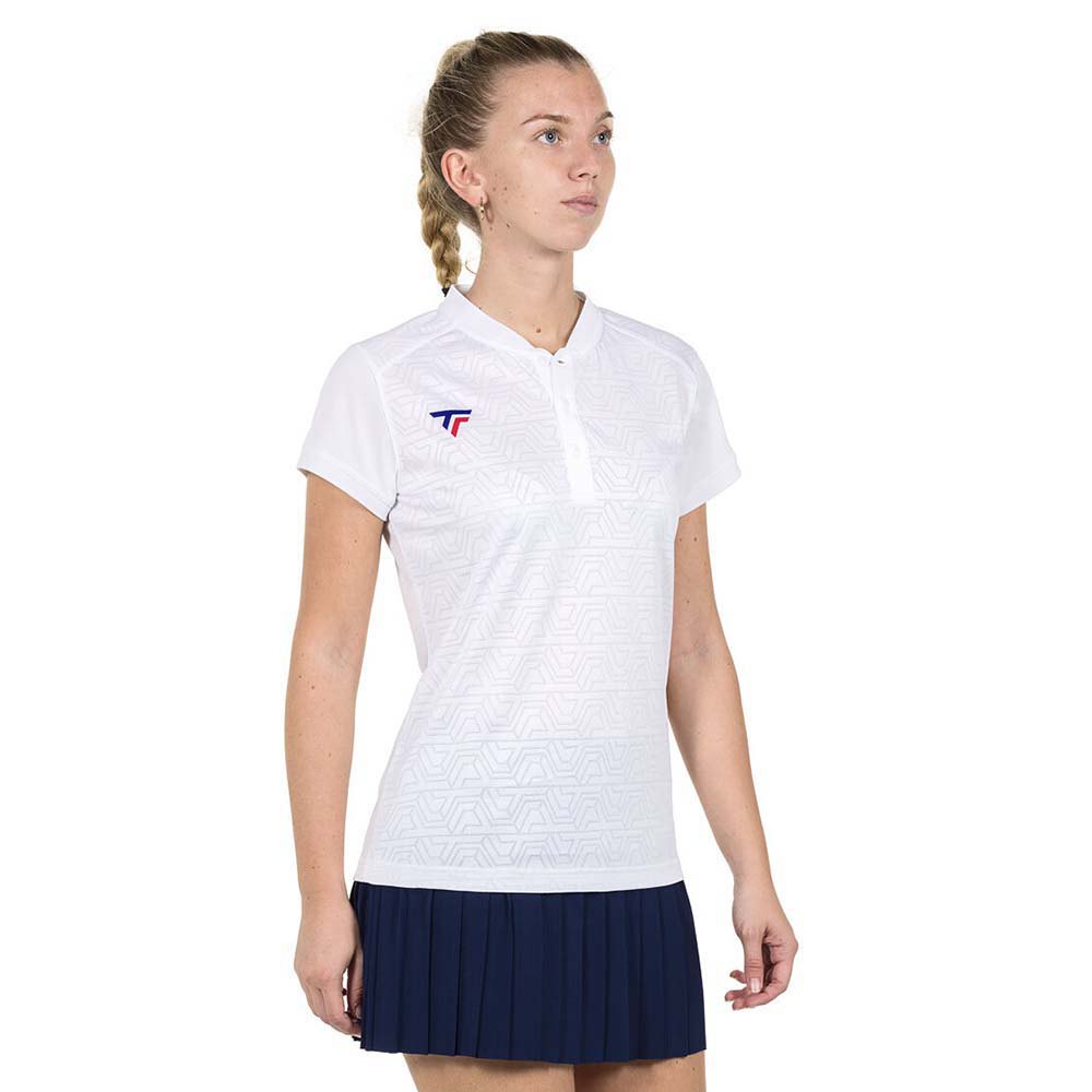 Tecnifibre Team Mesh Short Sleeve Polo Weiß M Frau von Tecnifibre