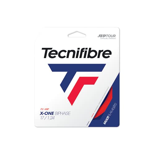 Tecnifibre X-One Biphase 12,2M Schwarz Tennis Saitenset 12,2m Multifil Schwarz 1,30 von Tecnifibre