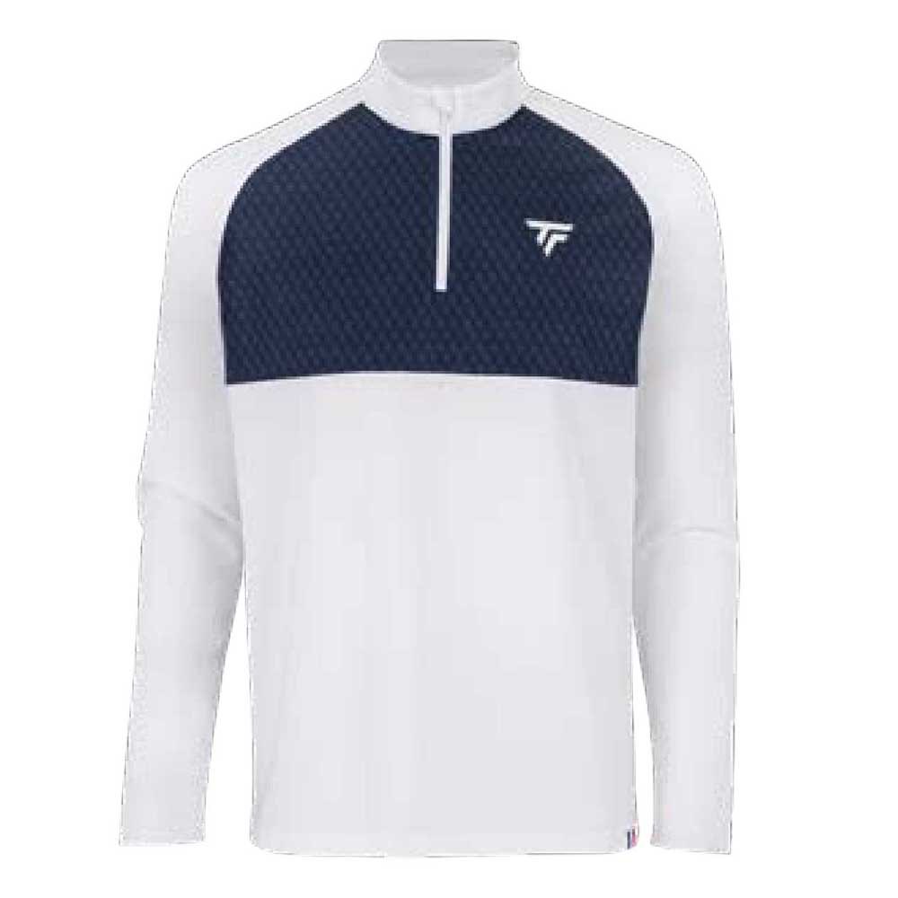 Tecnifibre Thermo Zipper Long Sleeve T-shirt Weiß,Blau M Mann von Tecnifibre